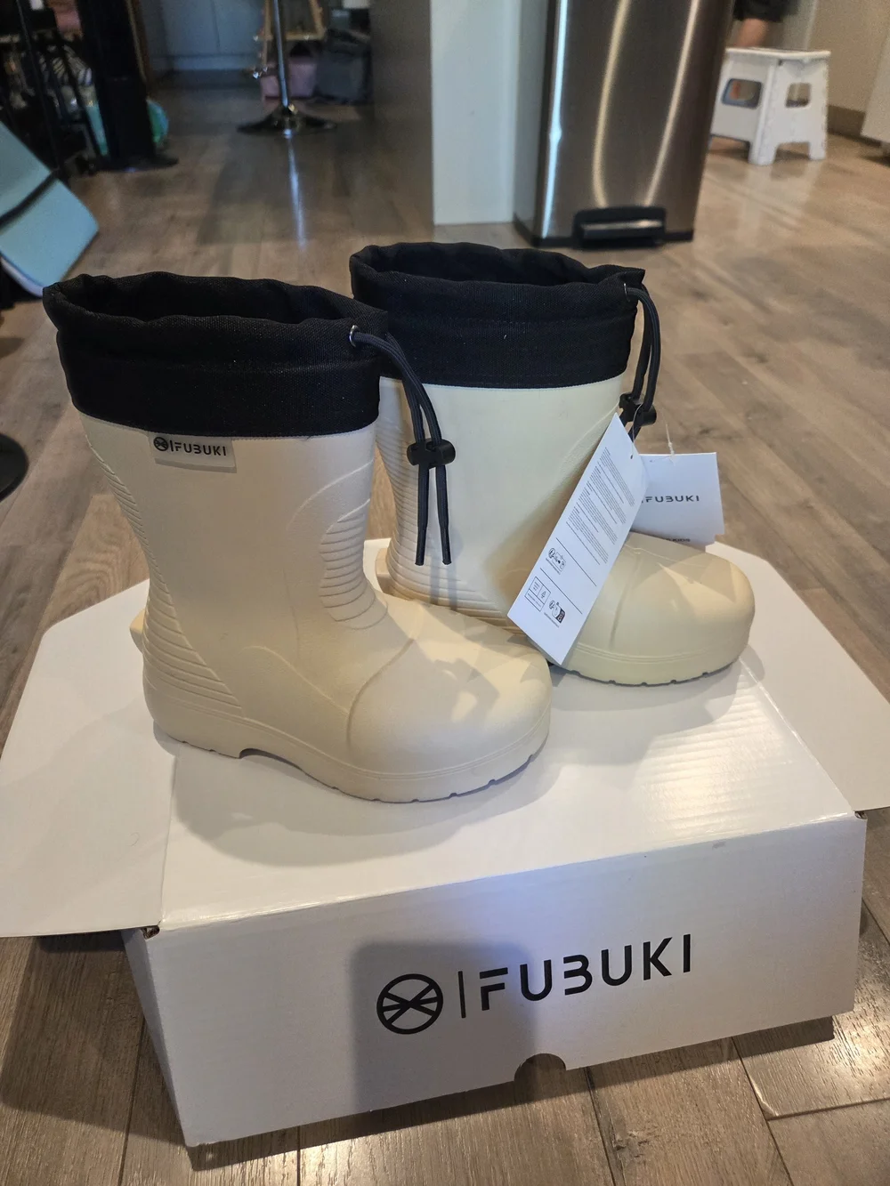 Fubuki Sand Rain Boots with Black Cuff